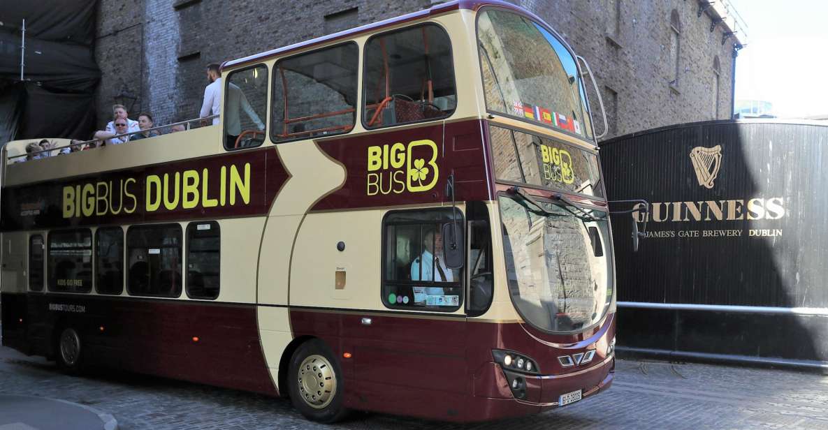 Dublin: Guinness Storehouse Ticket & Hop-on Hop-off Bus Tour - Priority entry at Guinness Storehouse: what you actually spend time on
