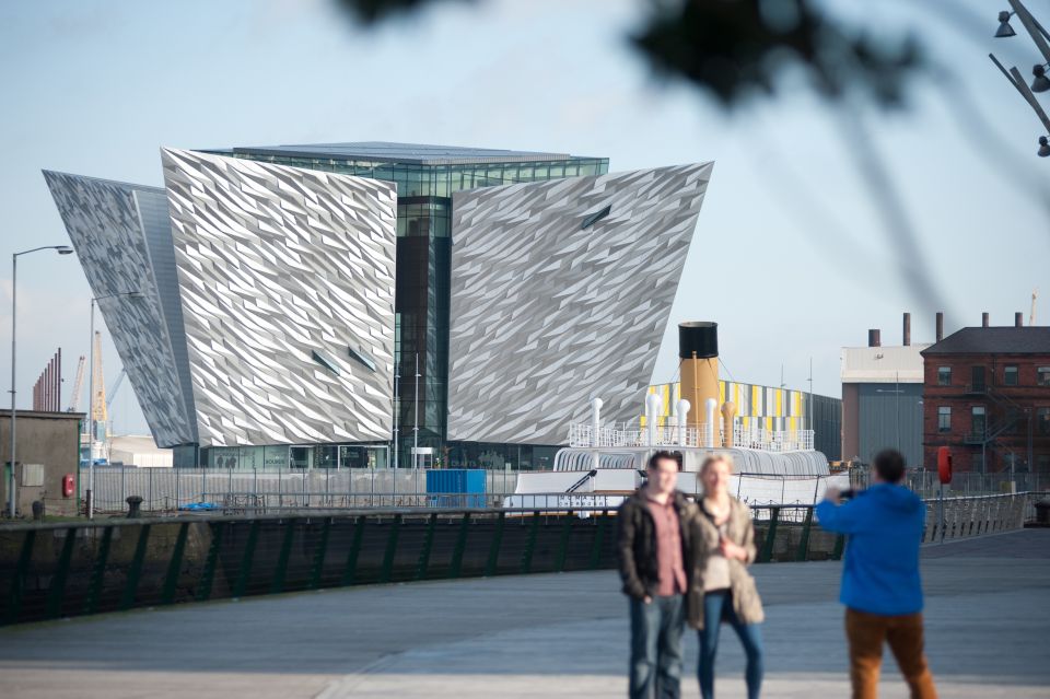 From Dublin: Giant's Causeway & Belfast Titanic with Ticket - Belfast between monuments: Big Fish, Albert’s Clock, and Cathedral time